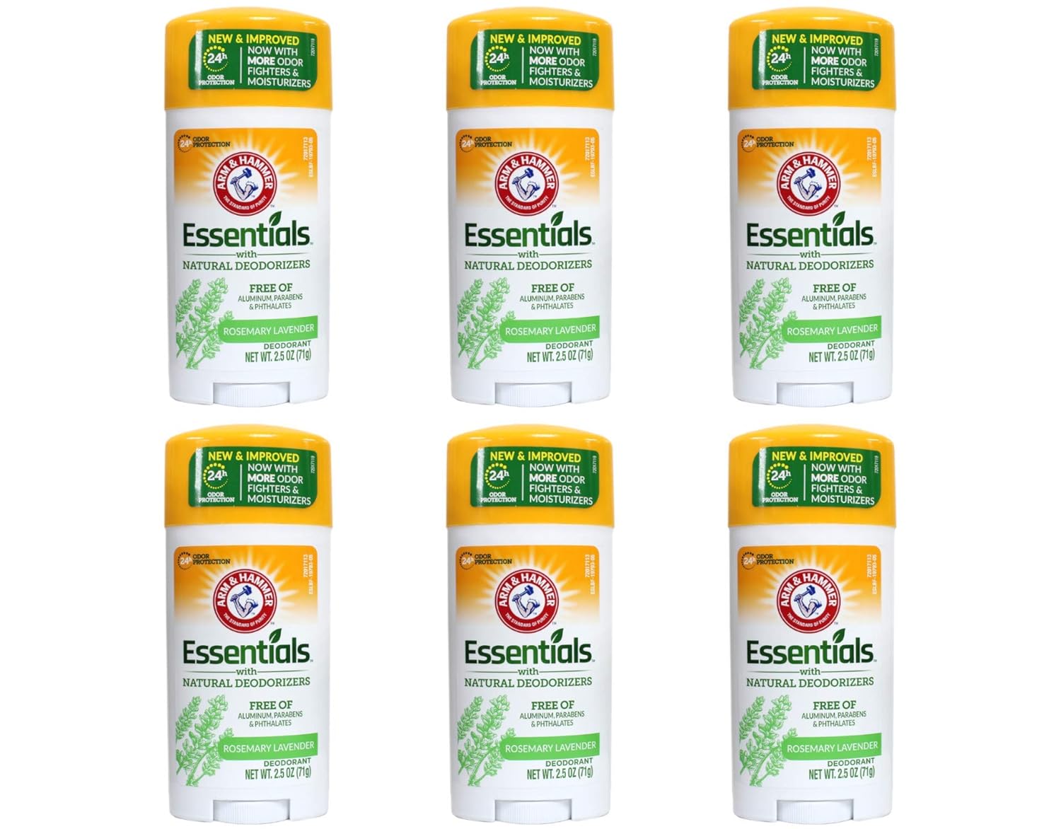 A&H Ess Fr Scent Size 2.5z Arm & Hammer Essentials Fresh Natural Deodorant (Pack of 6)