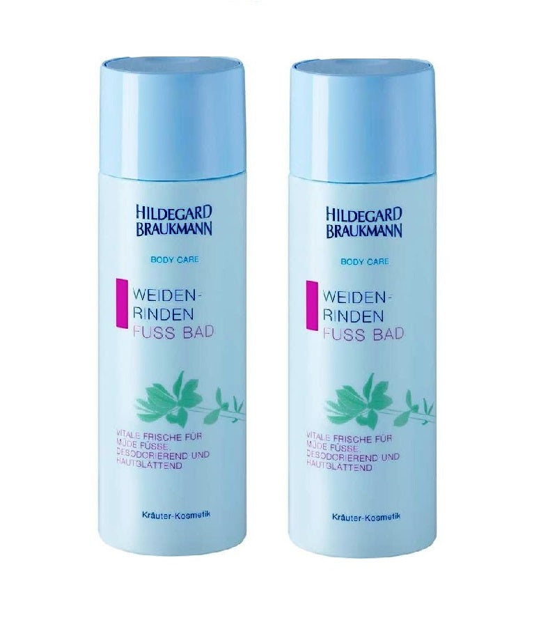 2xPack Hildegard Braukmann Body Care Willow Bark Foot Bath - 400 ml